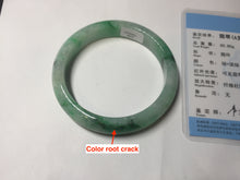 Load image into Gallery viewer, 58mm certified 100% natural Type A sunny green red jadeite jade bangle PB166-4659
