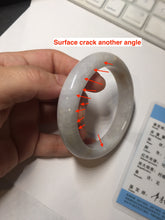 Load image into Gallery viewer, 54.5mm Certified Type A 100% Natural white purple Jadeite bangle AY130-6662
