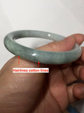 Load image into Gallery viewer, 54mm Certified Type A 100% Natural  light green round cut Jadeite Jade bangle Y161-2850
