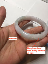 Load image into Gallery viewer, 56.3mm certified 100% natural type A icy watery green/purple jadeite jade bangle AR114-3556
