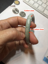 Load image into Gallery viewer, 54.2mm certified 100% natural Type A light green/purple/red(FU LU SHOU) round cut jadeite jade bangle PB88-0980
