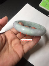 Load image into Gallery viewer, 55.9mm 100% natural Type A green/purple/yellow(FU LU SHOU) chubby jadeite jade bangle BK43-0751
