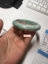 Load image into Gallery viewer, 55.7mm certified type A 100% Natural sunny green Jadeite Jade bangle B114-8228
