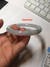 Load image into Gallery viewer, 57mm certified 100% natural type A green/purple/brown round cut jadeite jade bangle AU31-1326
