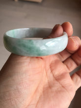 Load image into Gallery viewer, 54mm certified Type A 100% Natural sunny green yellow thin Jadeite Jade bangle AY93-1326
