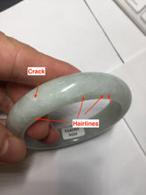 Load image into Gallery viewer, 52.5mm certified 100% natural Type A light  green white jadeite jade bangle AR116-9424
