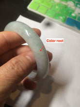 Load image into Gallery viewer, 55.8mm Certified type A 100% Natural icy watery light green red Jadeite Jade bangle AZ64-5067
