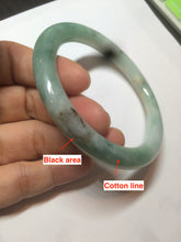 Load image into Gallery viewer, 58mm certified 100% natural type A green round cut jadeite jade bangle AY8-6177
