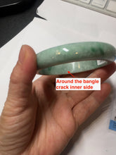 Load image into Gallery viewer, 57.3mm Certified Type A 100% Natural sunny green yellow Jadeite Jade bangle BS30-4414
