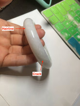 Load image into Gallery viewer, 57.6mm certified type A 100% Natural sunny green jadeite jade bangle AY52-1481
