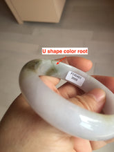 Load image into Gallery viewer, 57.5mm certified Type A 100% Natural dark green purple white Jadeite Jade bangle Y156-3005
