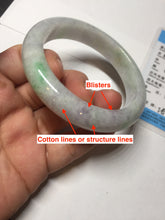 Load image into Gallery viewer, 57.2mm Certified Type A 100% Natural sunny green purple Jadeite Jade bangle BP43-0620
