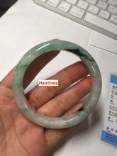 Load image into Gallery viewer, 57mm Certificated sunny green/dark green/white jadeite jade bangle BK119-8242
