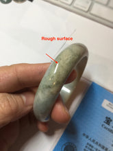 Load image into Gallery viewer, 53.8mm 100% natural Type A light green/red/yellow “Beauty’s Face Scarred” jadeite jade bangle PA39-5298
