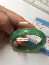 Load image into Gallery viewer, 49mm certified 100% natural Type A sunny green jadeite jade bangle BS85-9901
