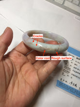 Load image into Gallery viewer, 55mm Certified type A 100% Natural light green/red/purple/yellow(FU Lu SHOU, 福禄寿) Jadeite bangle BS69-2537
