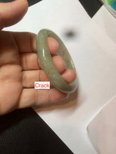 Load image into Gallery viewer, 49.5mm Certified Type A 100% Natural yellow/gray/green Jadeite Jade bangle AF80-5002
