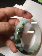 Load image into Gallery viewer, 60mm certified 100% natural type A dark green white  jadeite jade bangle AY72-1724
