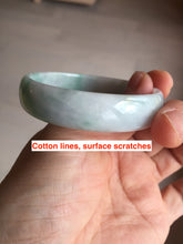 Load image into Gallery viewer, 54mm certified Type A 100% Natural sunny green yellow thin Jadeite Jade bangle AY93-1326
