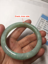 Load image into Gallery viewer, 58mm certified 100% natural Type A sunny green red jadeite jade bangle PB167-4661
