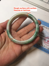 Load image into Gallery viewer, 59.2mm Certified Type A 100% Natural green purple Jadeite Jade bangle S86-7051
