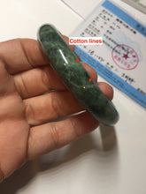 Load image into Gallery viewer, 58.2mm certified type A 100% Natural oily spinach green jadeite jade bangle PC11-9242
