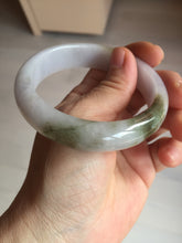 Load image into Gallery viewer, 57.5mm certified Type A 100% Natural dark green purple white Jadeite Jade bangle Y156-3005
