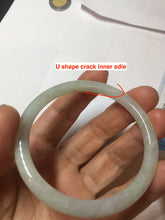 Load image into Gallery viewer, 52.1mm certified Type A 100% Natural icy green/orange slim round cut Jadeite Jade bangle PB101-9133
