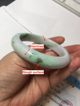 Load image into Gallery viewer, 56.5mm certified Type A 100% Natural sunny green/purple/white(白底青) Jadeite Jade bangle BF141-4072
