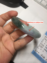 Load image into Gallery viewer, 54.5mm certified 100% natural icy watery oily dark green purple jadeite jade bangle BH87-9118
