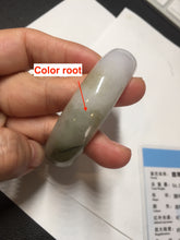 Load image into Gallery viewer, 54mm certified Type A 100% Natural light green white purple Jadeite Jade bangle Q131-3010
