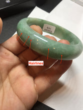 Load image into Gallery viewer, 54.9mm certified natural Type A apple green red jadeite jade bangle BN10-7078
