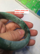 Load image into Gallery viewer, 55.5mm certified 100% natural Type A dark green/sunny green  jadeite jade bangle AX5-2839
