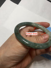 Load image into Gallery viewer, 56mm Certified Type A 100% Natural light green purple round cut Jadeite bangle PB172-4716

