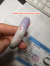 Load image into Gallery viewer, 50mm certified  100% natural Type A brown green/purple oval  jadeite jade bangle PB161-1095
