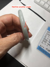 Load image into Gallery viewer, 55mm certified 100% natural Type A light green round cut jadeite jade bangle BP162-2773
