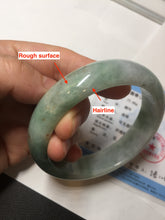 Load image into Gallery viewer, 60.3mm certified type A 100% Natural green/red chubby Jadeite Jade bangle B117-9131
