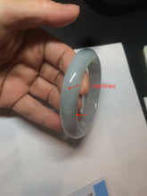 Load image into Gallery viewer, 55mm Certified 100% natural Type A icy watery light green  jadeite jade bangle BH33-5829
