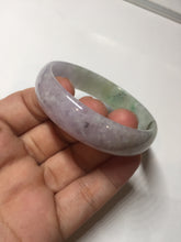 Load image into Gallery viewer, 50.5mm 100% natural Type A sunny green/purple jadeite jade bangle BP14
