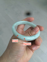 Load image into Gallery viewer, 53.7mm certificated Type A 100% Natural light green Jadeite Jade bangle H118-2849
