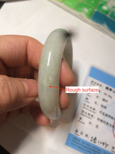 Load image into Gallery viewer, 53.5mm Certified Type A 100% Natural sunny green Jadeite Jade bangle BG40
