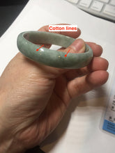 Load image into Gallery viewer, 53.7mm certified Type A 100% Natural green thin Jadeite Jade bangle D135-2831
