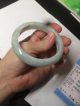 Load image into Gallery viewer, 57.4mm certified type A 100% Natural watery green jadeite jade bangle BK62-4036
