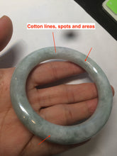 Load image into Gallery viewer, 56.4 mm certificated Type A 100% Natural light green round cut Jadeite Jade bangle S54-4069
