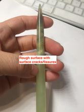 Load image into Gallery viewer, 20.5cm 100% Natural light green yellow black Xiu Jade Serpentine hairpin AW14

