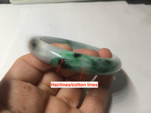Load image into Gallery viewer, 57.5mm Certified Type A 100% Natural sunny green light purple jadeite jade bangle AX40-7717
