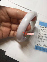 Load image into Gallery viewer, 56.9mm certified Type A 100% Natural sunny green/purple/white(白底青) Jadeite Jade bangle BF140-4079
