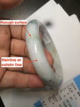 Load image into Gallery viewer, 59mm Certified Type A 100% Natural green/yellow/purple 59.1mm Certified Type A 100% Natural green/yellow/white Jadeite Jade bangle AY56-0463Fu Lu Shou) Jadeite Jade bangle AK52-1213
