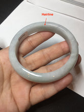 Load image into Gallery viewer, 57.8mm certified 100% certified natural  light green jadeite jade bangle AX139-0797
