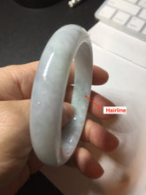 Load image into Gallery viewer, 55mm Certified type A 100% Natural green/white/purple Jadeite bangle AX140-0789
